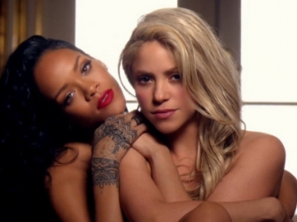 Shakira and Rihanna on "Can't remember to forget you" video - See Incediar Pictures - VIDEO