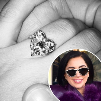 "I cannot stop smiling" - Lady Gaga Engagement Ring 