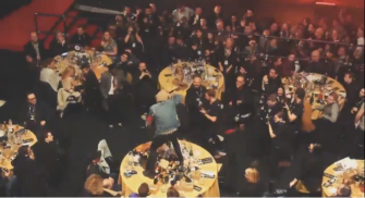 Bring Me the Horizon frontman destroyed Coldplay (video) table