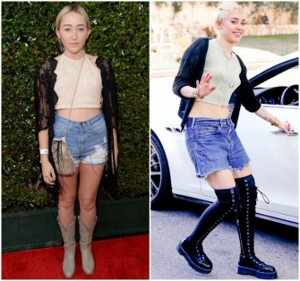 It turns into exact copy of her sister. How much has Noah come to resemble Miley Cyrus