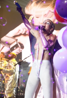 Miley Cyrus, dressed as Borat. How she shocked this time